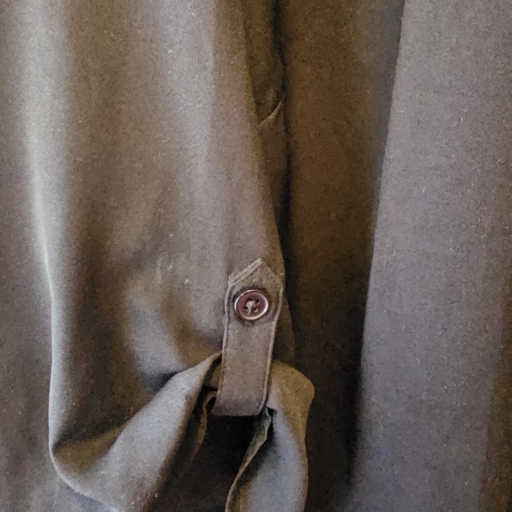 Catherines Charcoal Button-Down Shirt - Picture 4 of 5